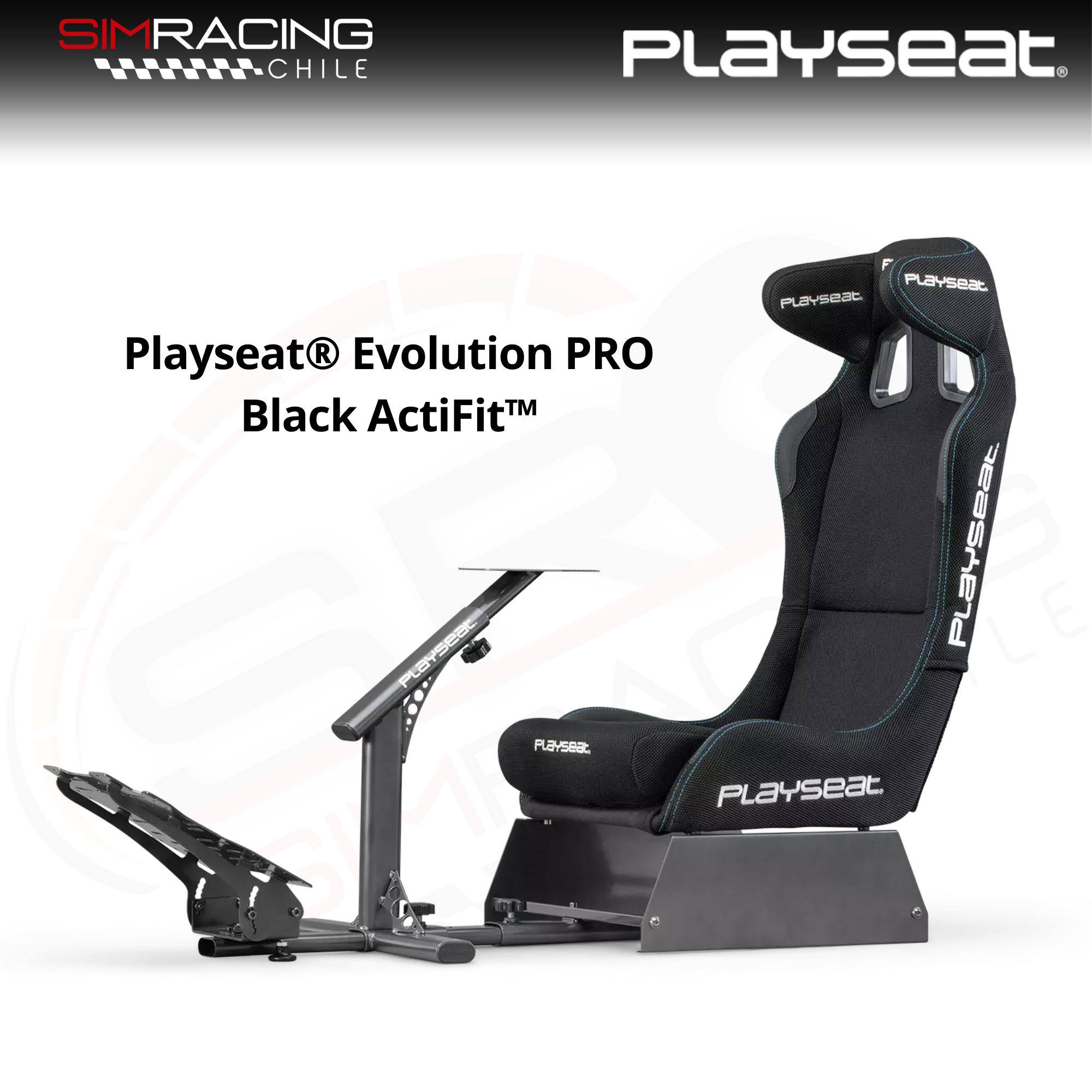 Playseat® Evolution PRO Black ActiFit™ | Cockpit