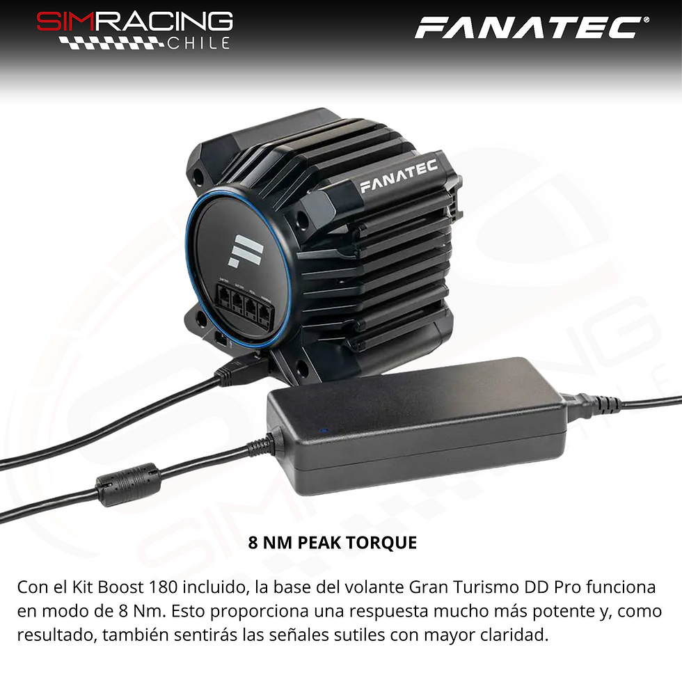Miniatura: Fanatec Gran Turismo® DD PRO Wheel Base 8Nm | Base Motor Direct Drive QR2