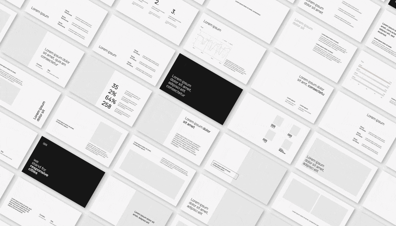 OSPA Rebranding Template de apresentações Studio Cáustica