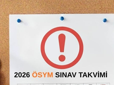 2026 ÖSYM SINAV TAKVİMİ BELLİ OLDU