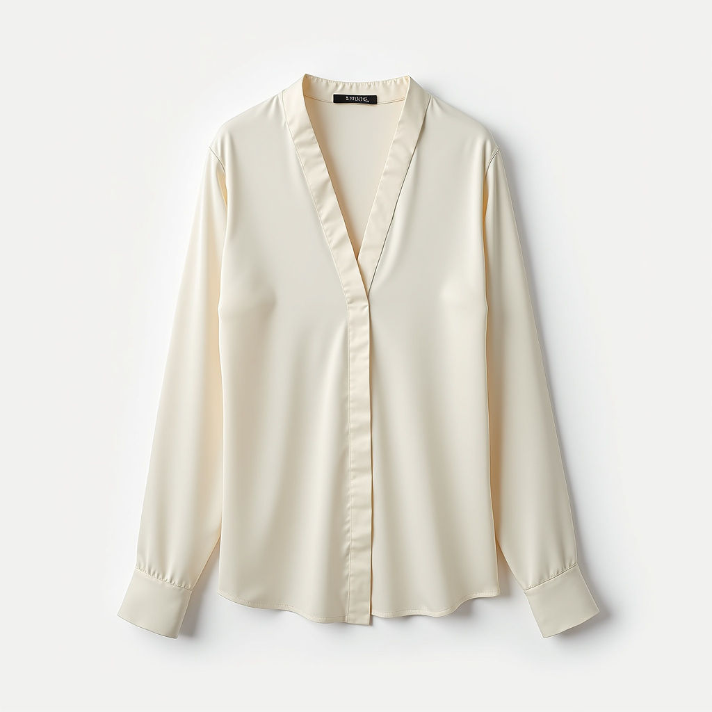 Silk V-Neck Blouse