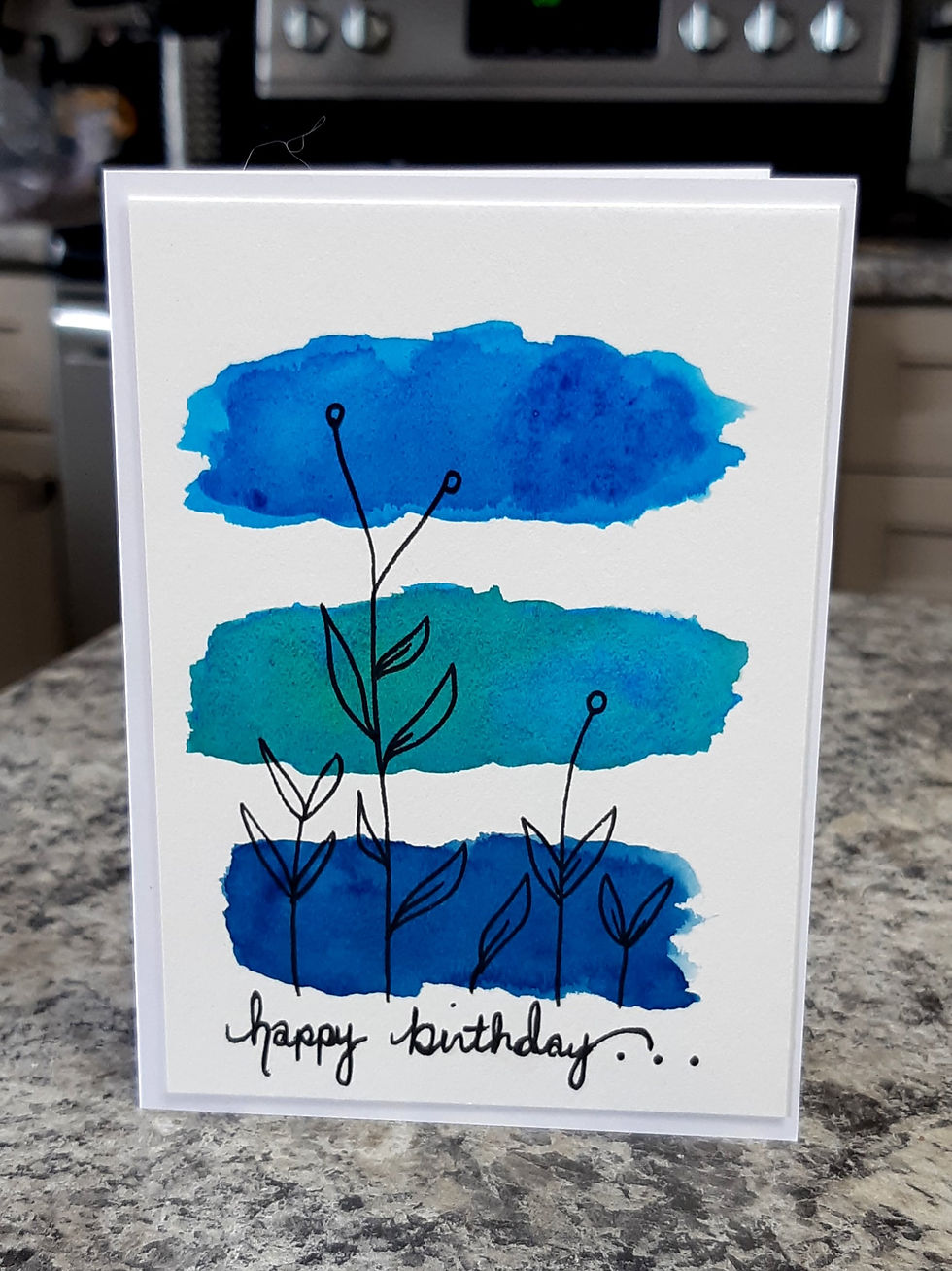 Blue Happy Birthday