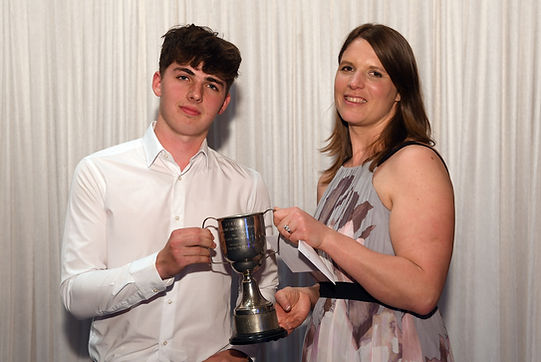 More SJCC Trinity Park 2023 awards event085 _ Jamie _ apprentice winner and John Palmer.J