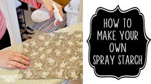 How to make your own spray starch