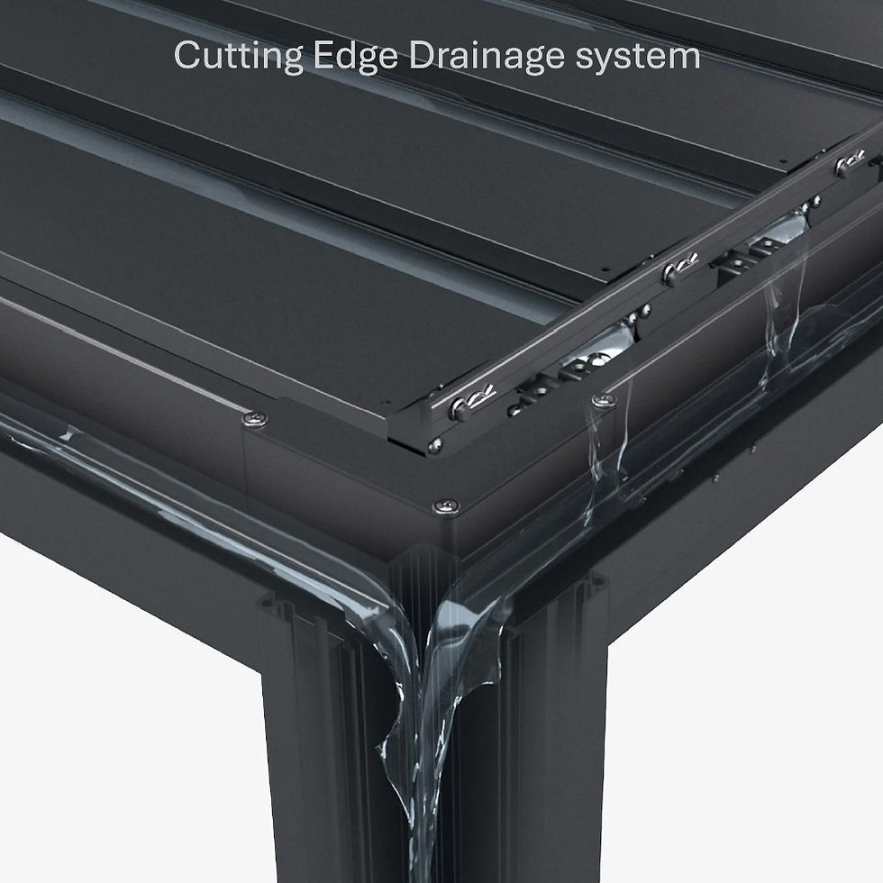 Thumbnail: Titan Plus LED 6m x 3m Aluminium Pergola - Grey