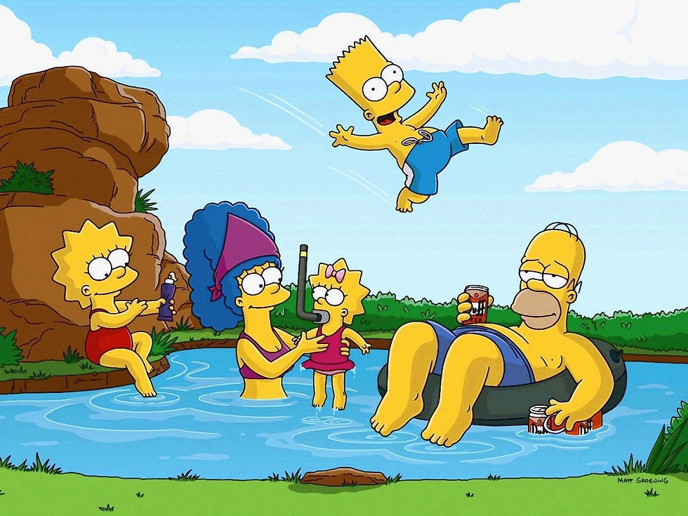 The Simpsons family