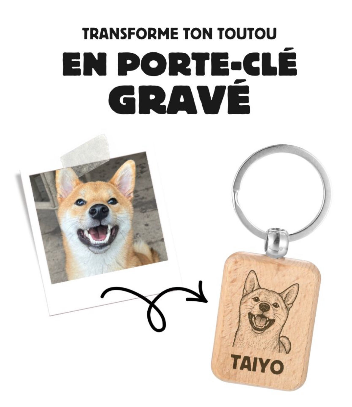 Personnalise ton porte-clés trop chou