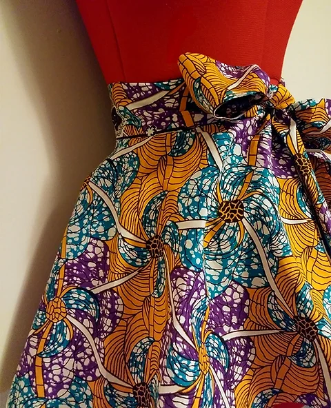 African Print Wrap Peplum Belt African Print Belt African Print