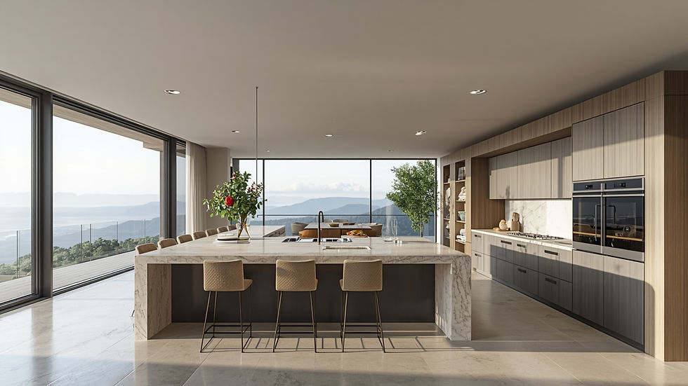 Luxury Open Kitchens with View Connection