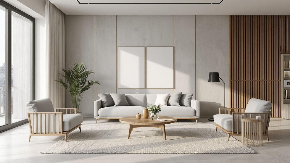 Elegant Furniture with Light Visual Weight