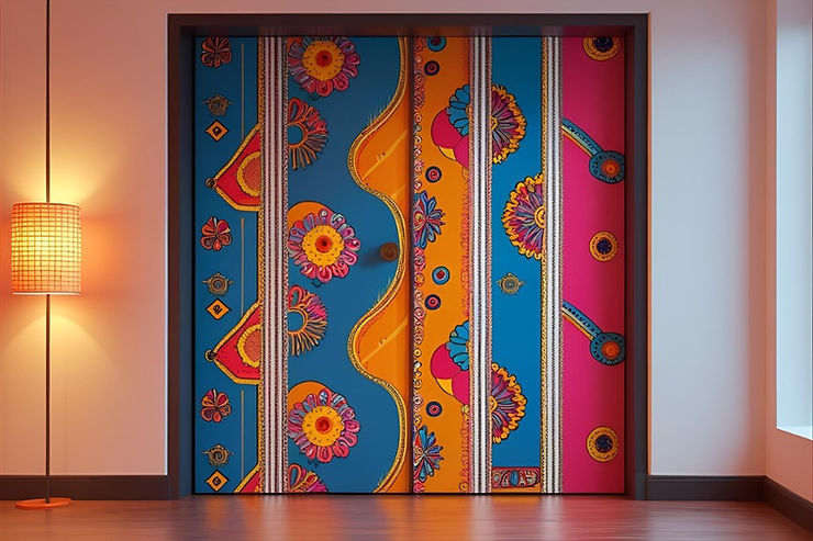 Bold Colors and Patterns for Statement Doors