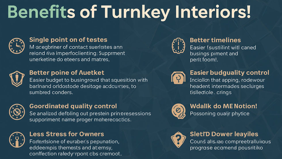 Benefits of Turnkey Interiors