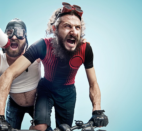 Two nerdy guys with a megaphone.jpg