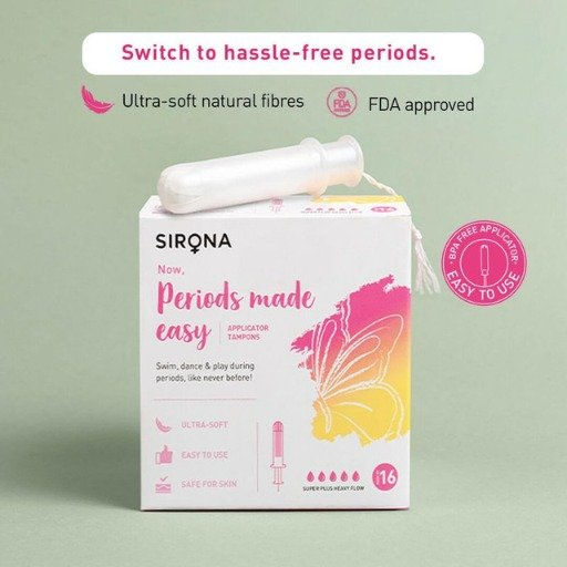 Sirona Premium Applicator Tampons Super Plus Heavy Flow (16 Pcs)