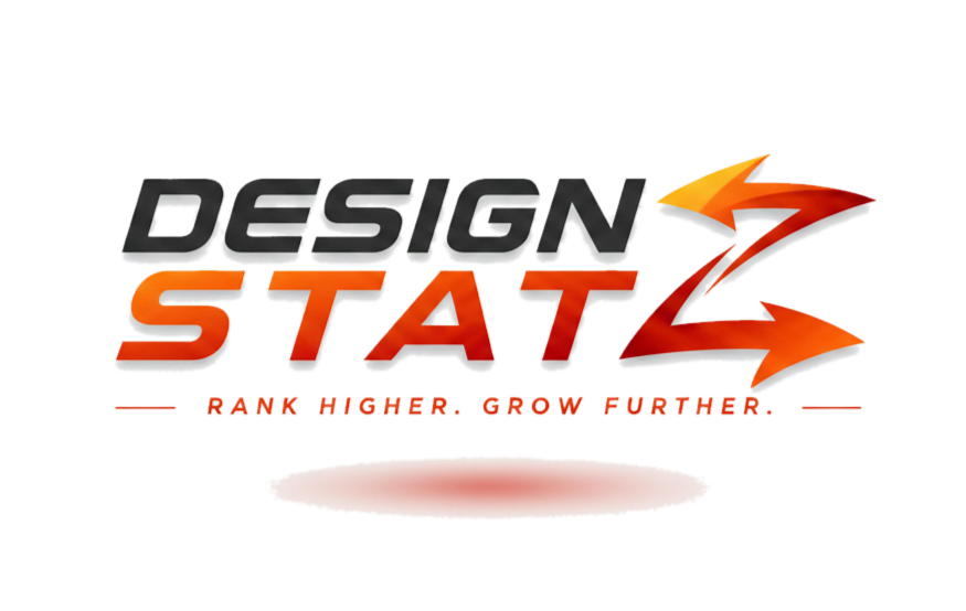 DESIGN STATZ logo with tagline WORK FASTER. GROW FURTHER.