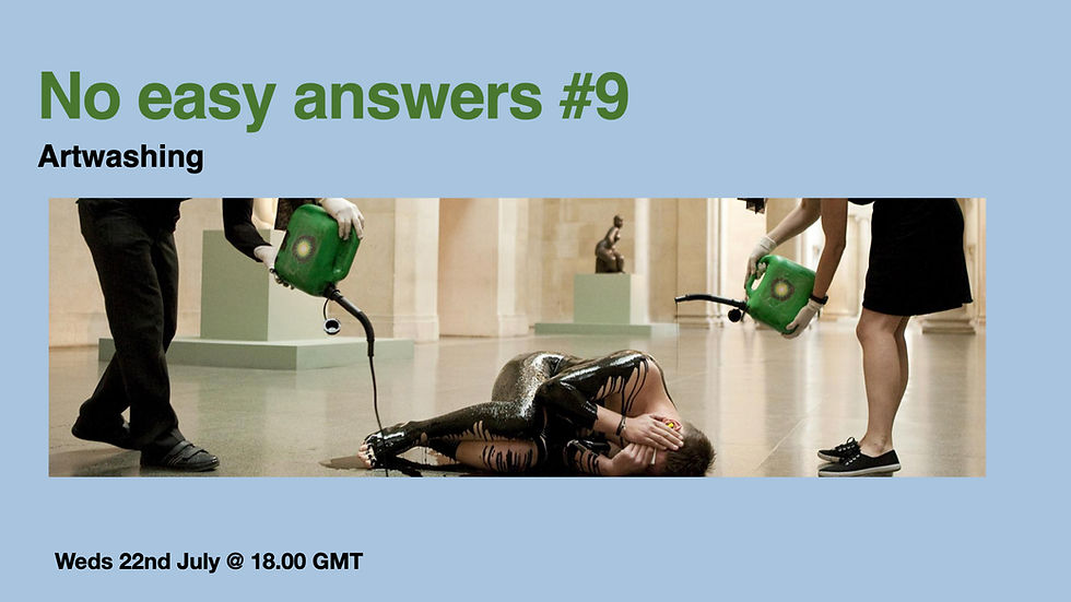 No easy answers: Artwashing