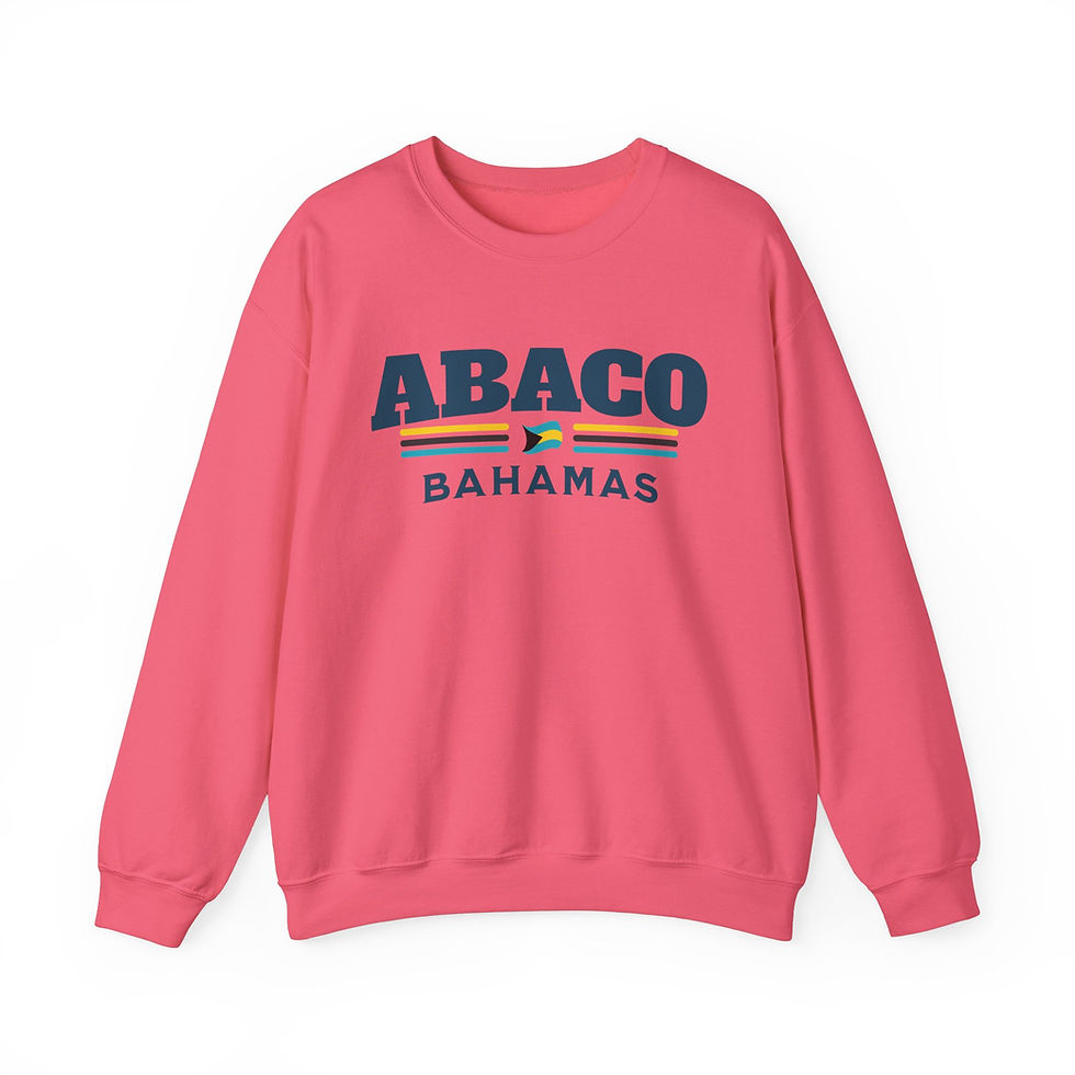 Thumbnail: Bahamas Souvenir Gift : Abaco Bahamas Flag Unisex Bahamas Sweatshirt