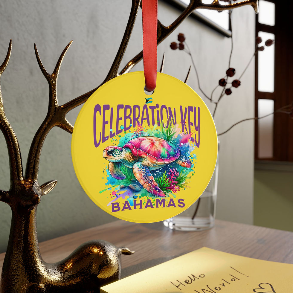 Thumbnail: Bahamas Souvenir Gift : Celebration Key Bahamas Sea Turtle Bahamas Ornament