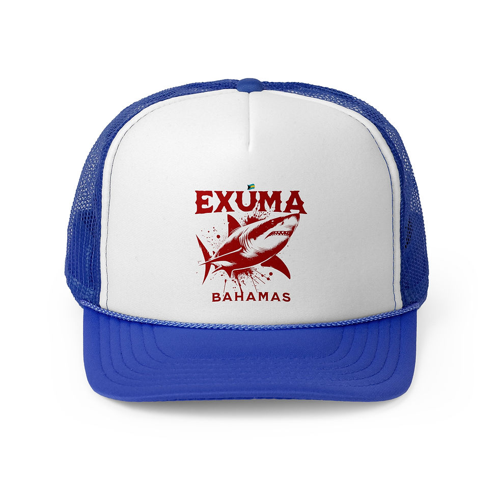 Thumbnail: Bahamas Souvenir Gift : Exuma Bahamas Shark Bahamas Hat