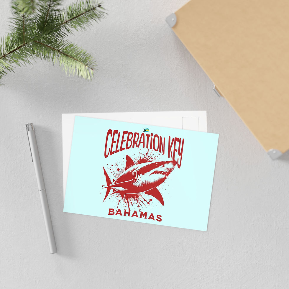 Thumbnail: Bahamas Postcard : Celebration Key Bahamas Shark : Bahamas Souvenir Gift