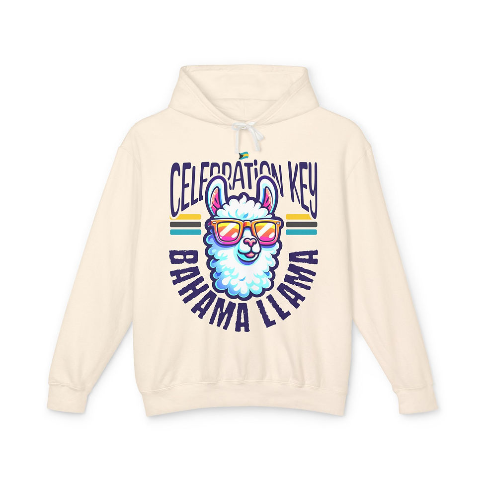Thumbnail: Bahamas Souvenir Gift Celebration Key Bahamas Bahama Llama Unisex Bahamas Hoodie