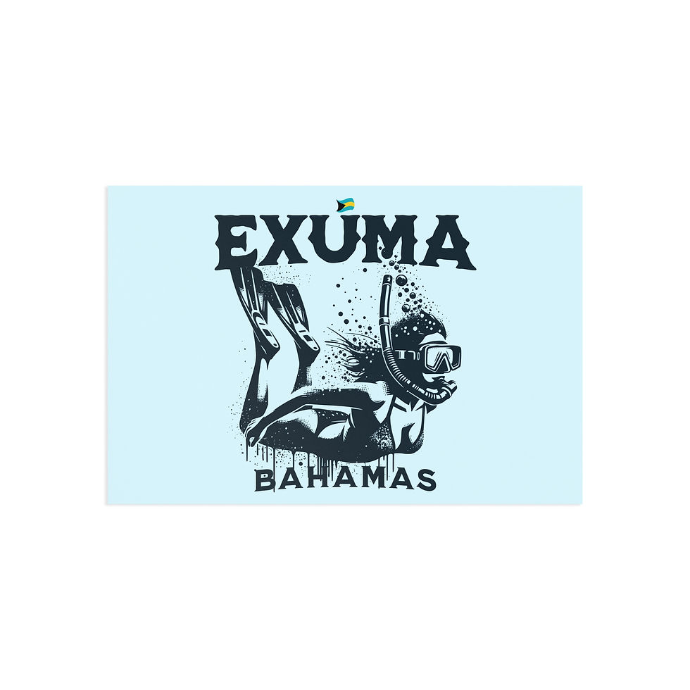 Thumbnail: Bahamas Postcard : Exuma Bahamas Snorkeling : Bahamas Souvenir Gift