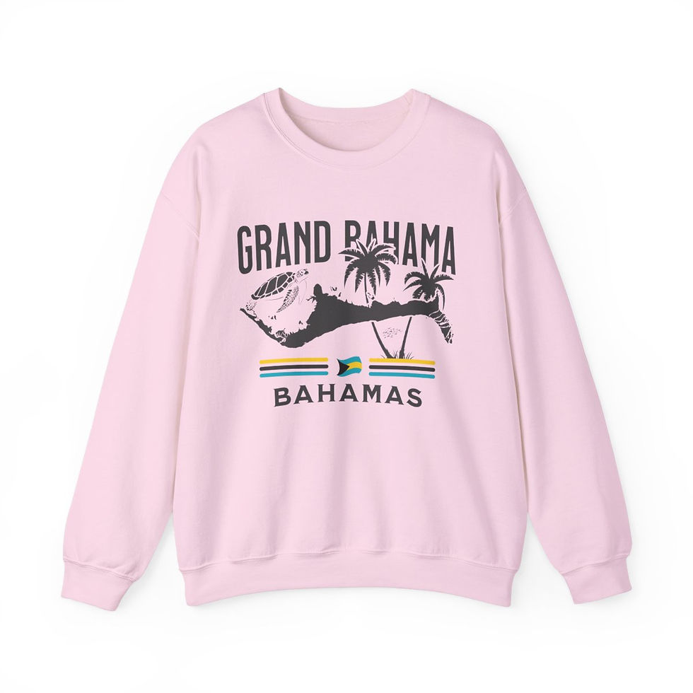 Thumbnail: Bahamas Souvenir Gift : Grand Bahama Bahamas Island Unisex Bahamas Sweatshirt