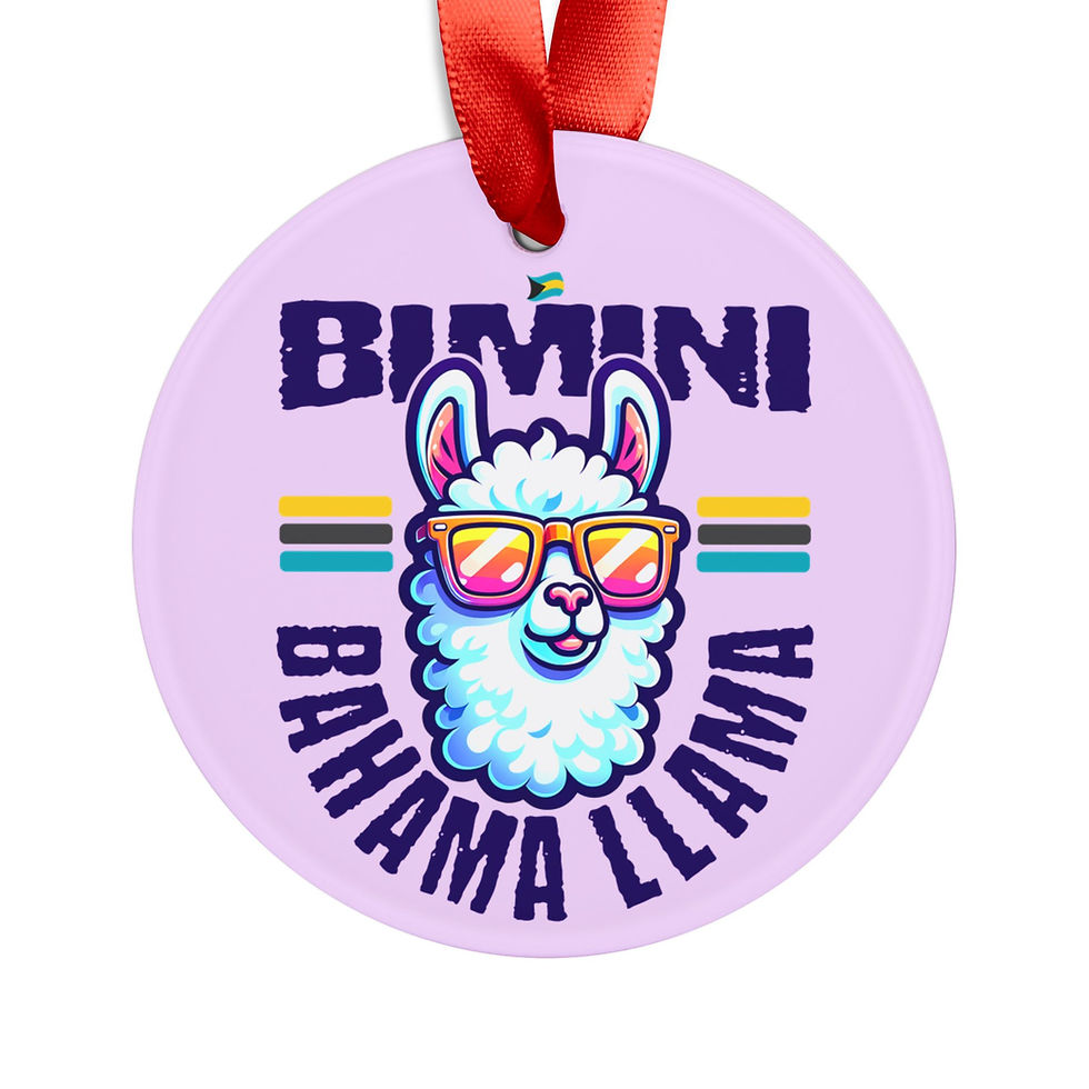 Thumbnail: Bahamas Souvenir Gift : Bimini Bahamas Bahama Llama Bahamas Ornament