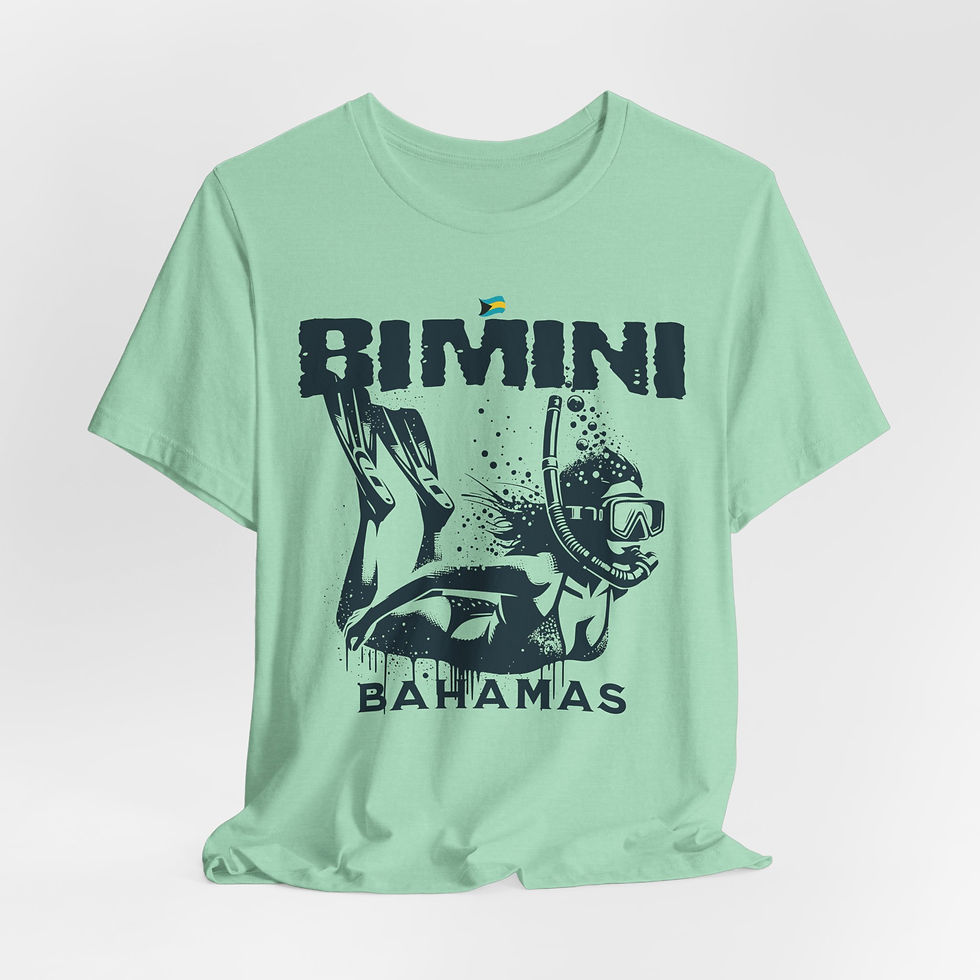 Thumbnail: Bahamas Souvenir Gift : Bimini Bahamas Snorkeling Unisex Bahamas Shirt