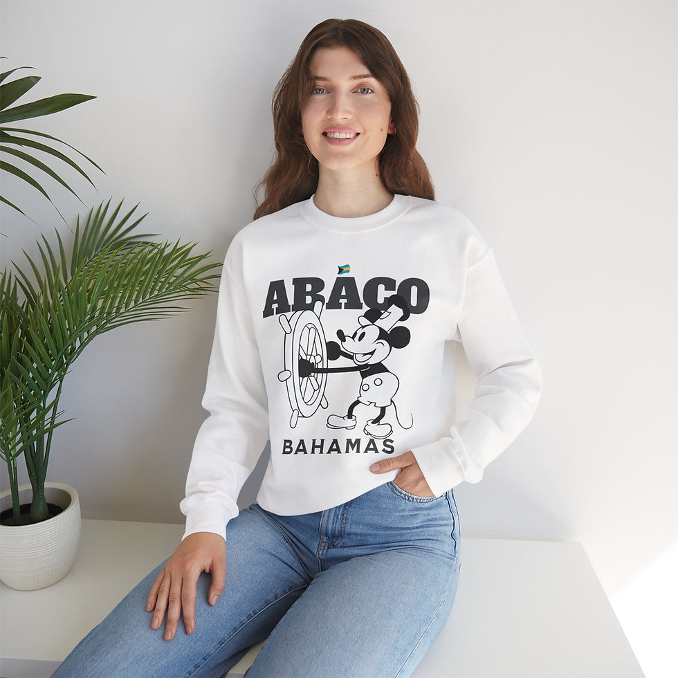 Thumbnail: Bahamas Souvenir Gift : Abaco Bahamas Unisex Bahamas Sweatshirt