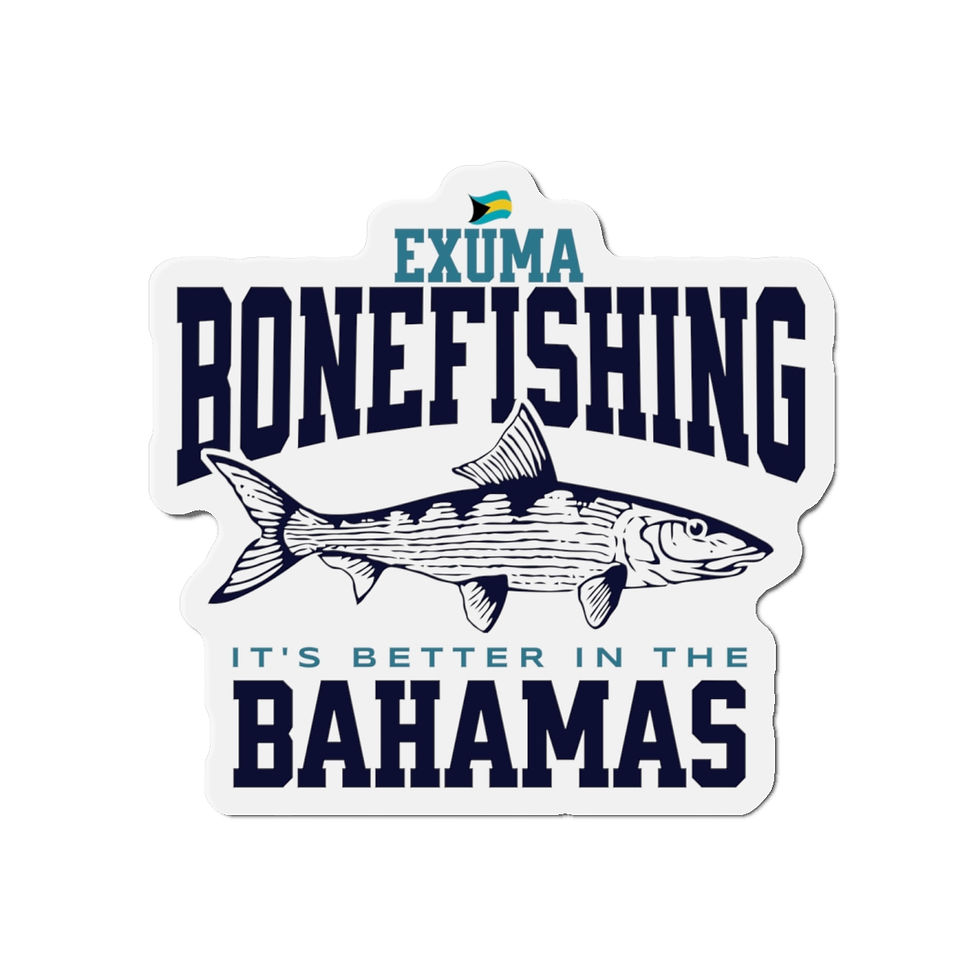 Thumbnail: Bahamas Souvenir Gift : Exuma Bahamas Bonefishing Bonefish Bahamas Magnet