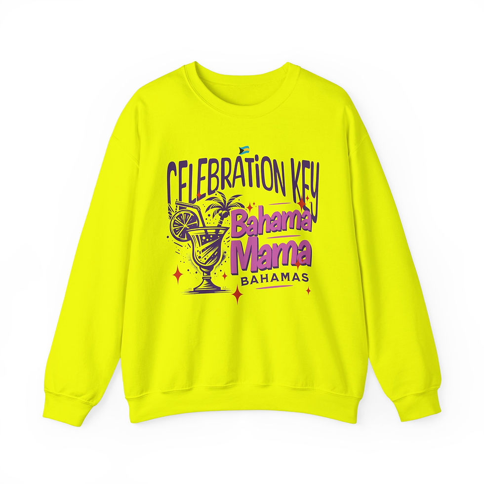 Thumbnail: Bahamas Souvenir Gift : Celebration Key Bahama Mama Unisex Bahamas Sweatshirt