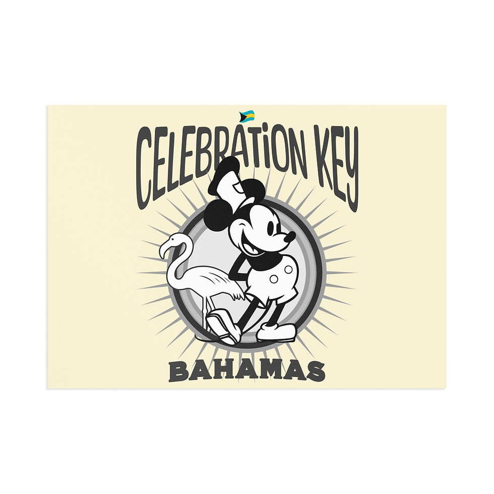 Thumbnail: Bahamas Postcard : Celebration Key Bahamas Cruise : Bahamas Souvenir Gift