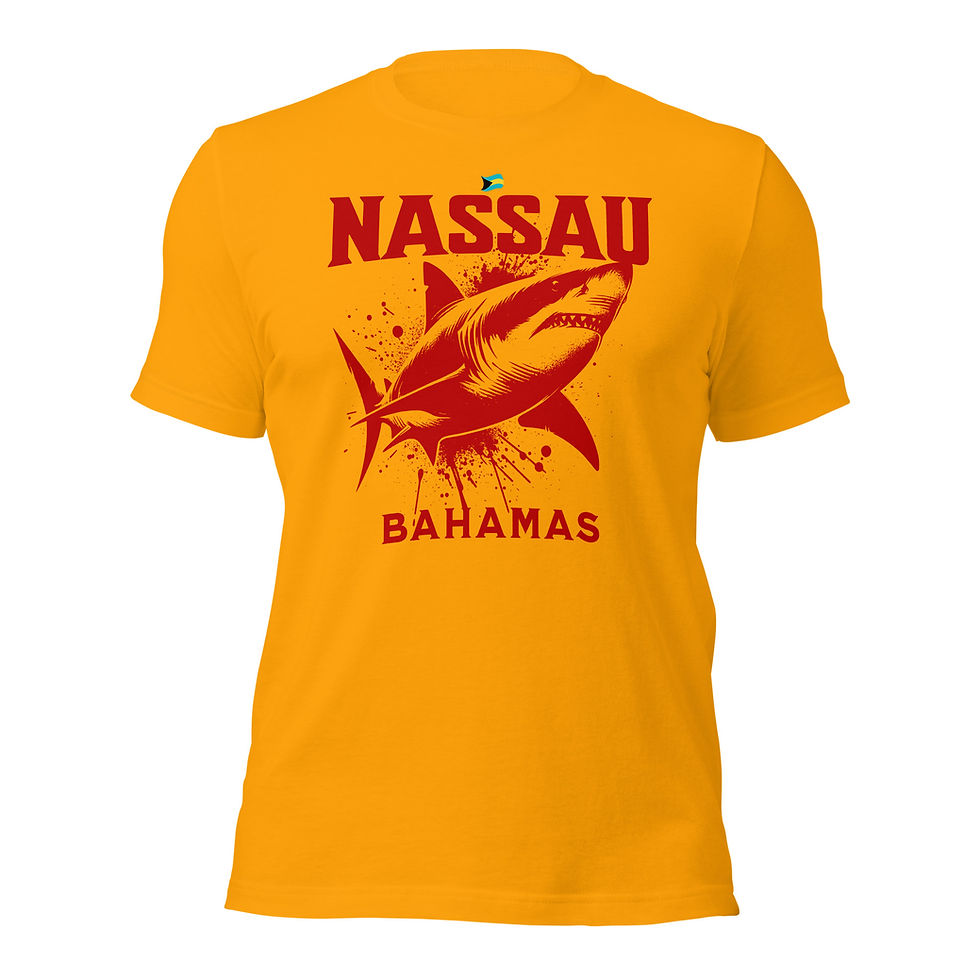 Thumbnail: Bahamas Souvenir Gift : Nassau Bahamas Shark Unisex Bahamas Shirt