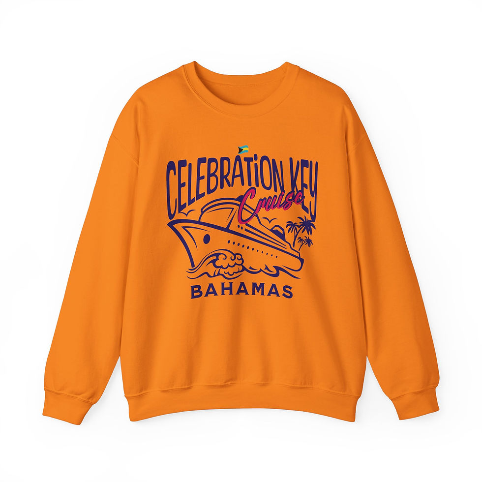 Thumbnail: Bahamas Souvenir Gift : Celebration Key Bahamas Cruise Unisex Bahamas Sweatshirt