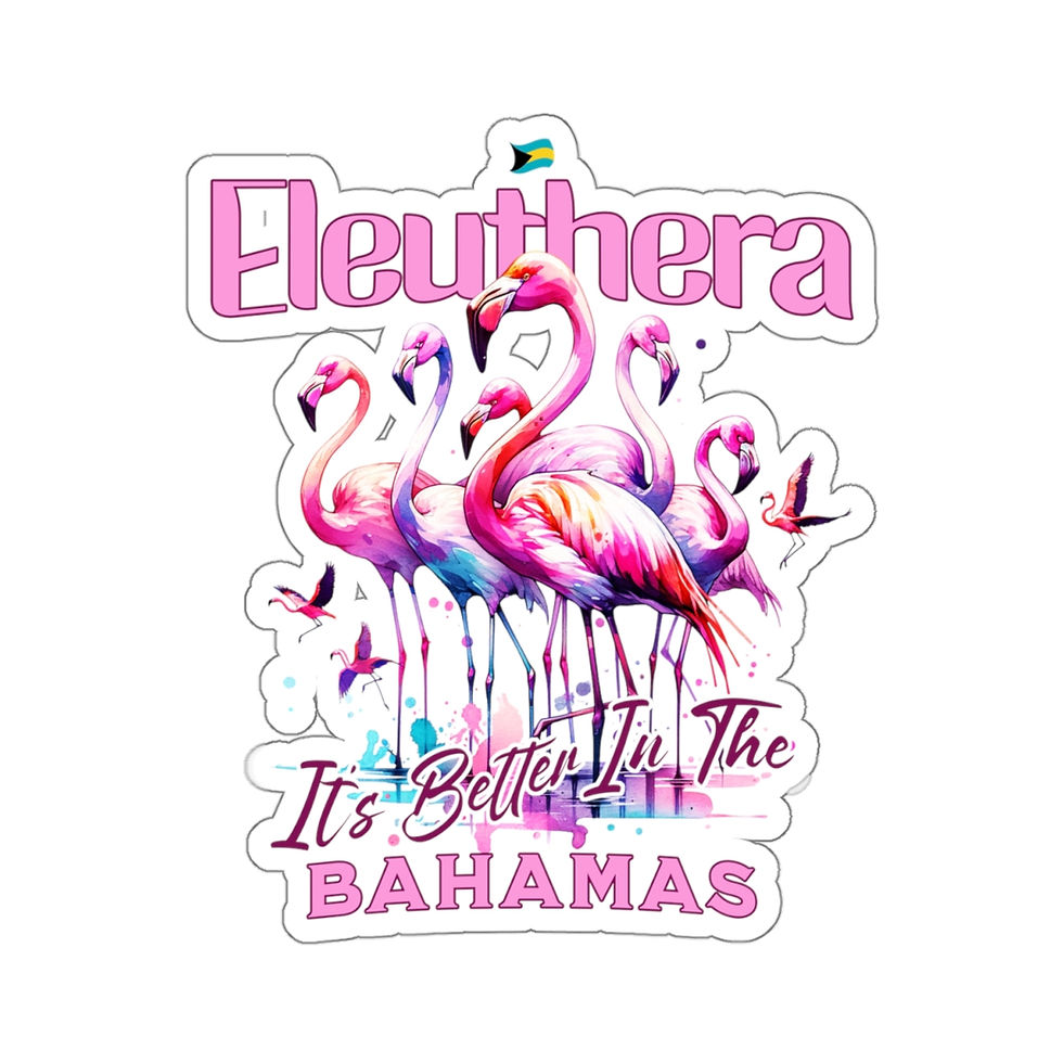 Thumbnail: Bahamas Souvenir Gift : Eleuthera Bahamas Flamingo Bahamas Sticker