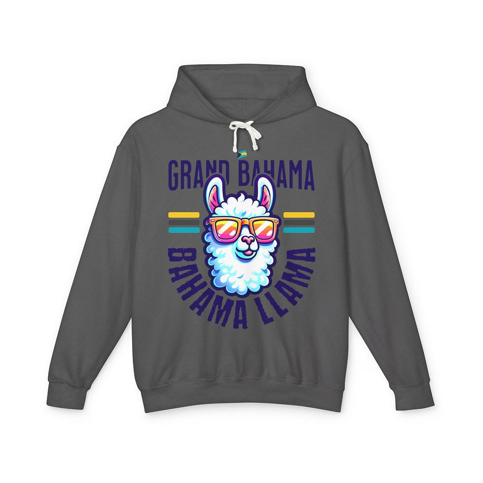 Thumbnail: Bahamas Souvenir Gift: Grand Bahama Llama Cruise Unisex Bahamas Hoodie