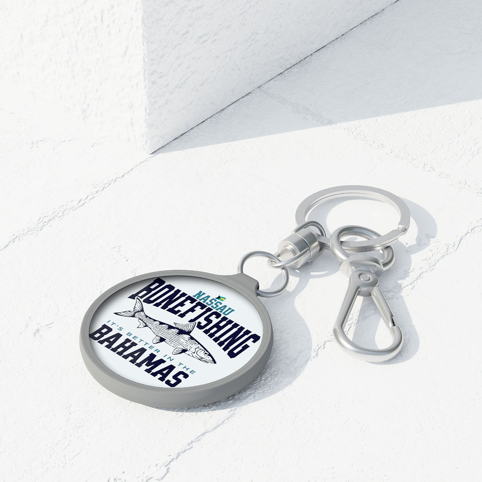Thumbnail: Bahamas Souvenir Gift : Nassau Bahamas Bonefishing Bonefish Bahamas Keychain
