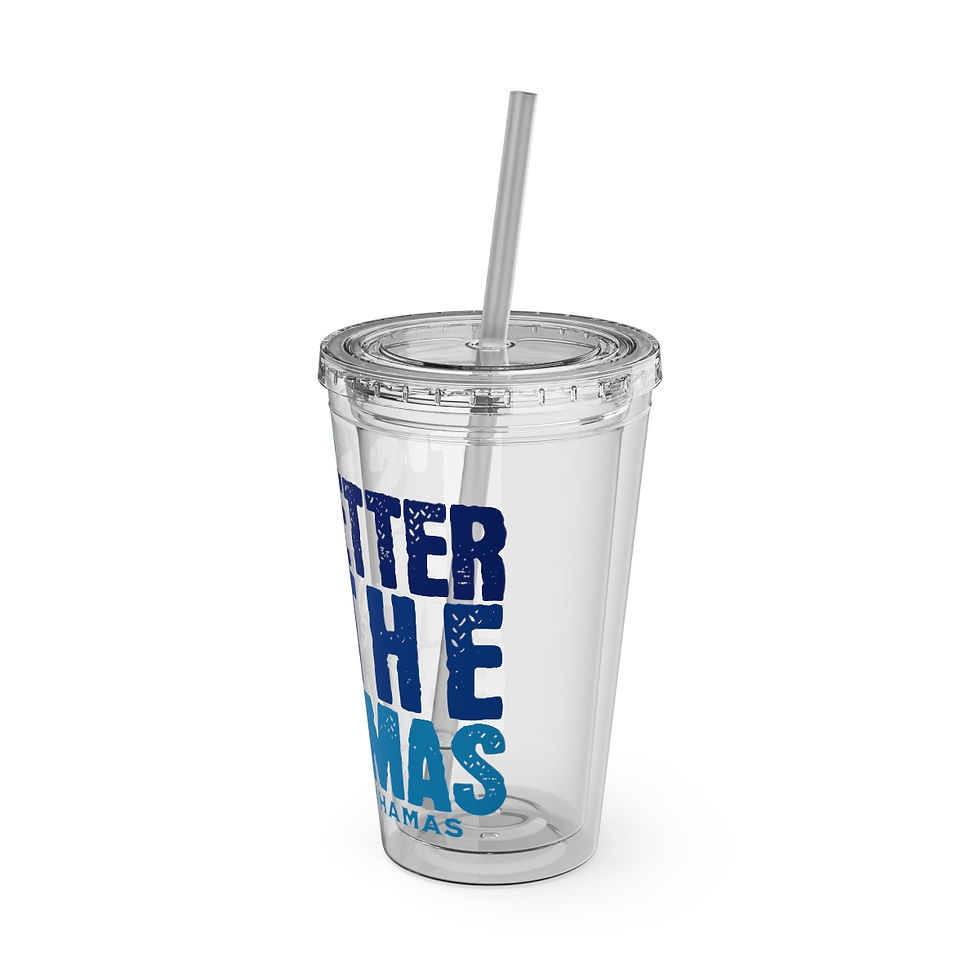 Thumbnail: Bahamas Souvenir Gift : Exuma It's Better In The Bahamas Tumbler With Straw