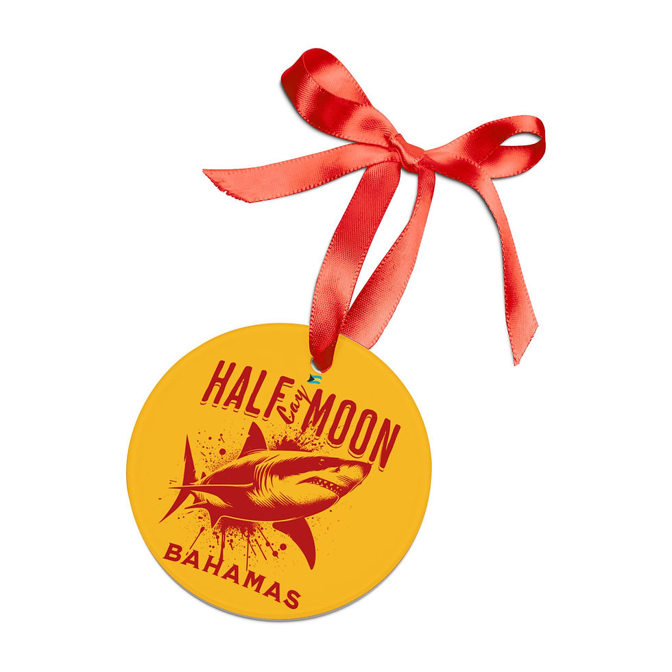 Thumbnail: Bahamas Souvenir Gift : Half Moon Cay Bahamas Shark Bahamas Ornament