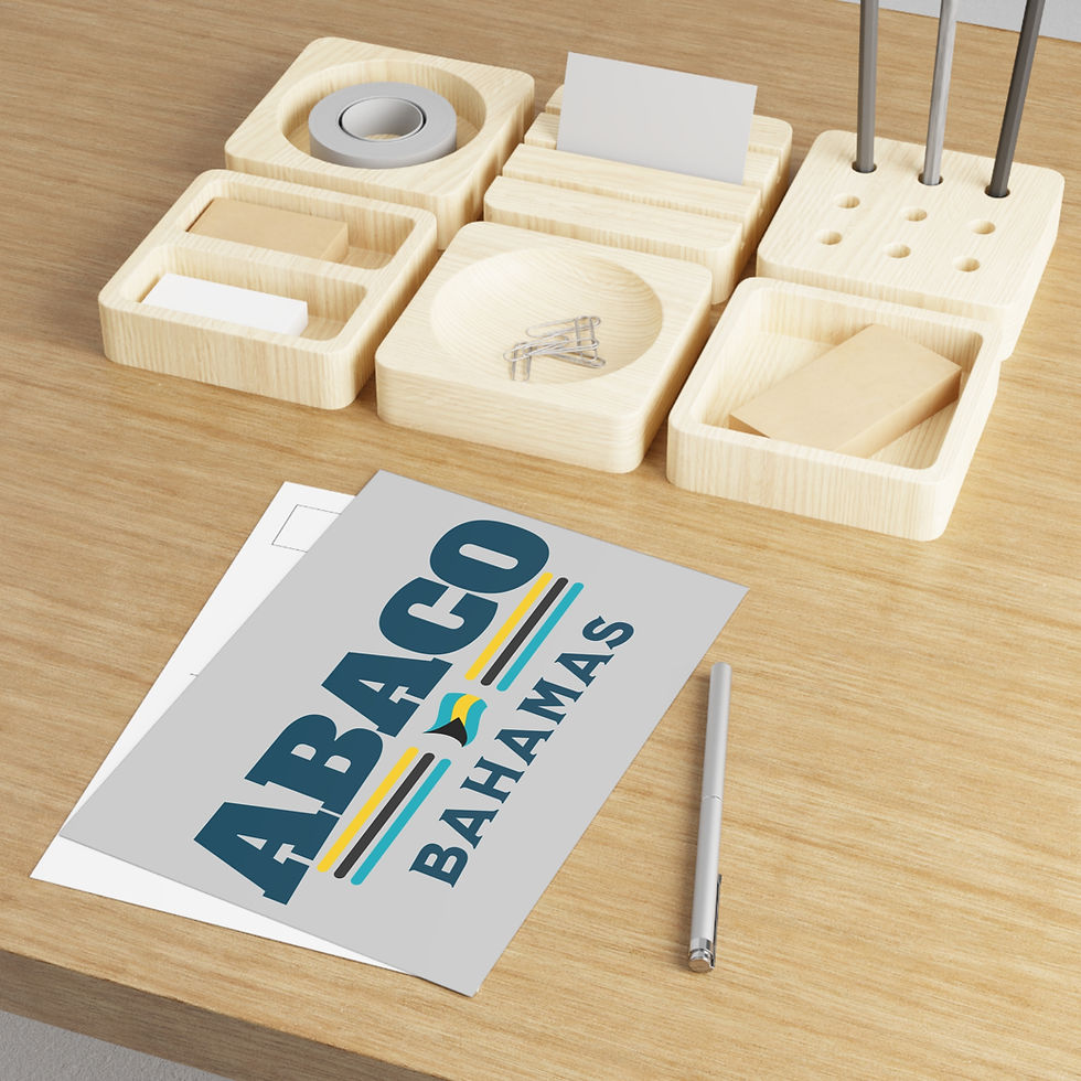 Thumbnail: Bahamas Postcard : Abaco Bahamas Flag : Bahamas Souvenir Gift