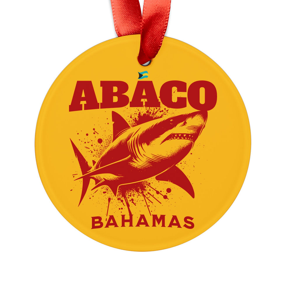 Thumbnail: Bahamas Souvenir Gift : Abaco Bahamas Shark Bahamas Ornament