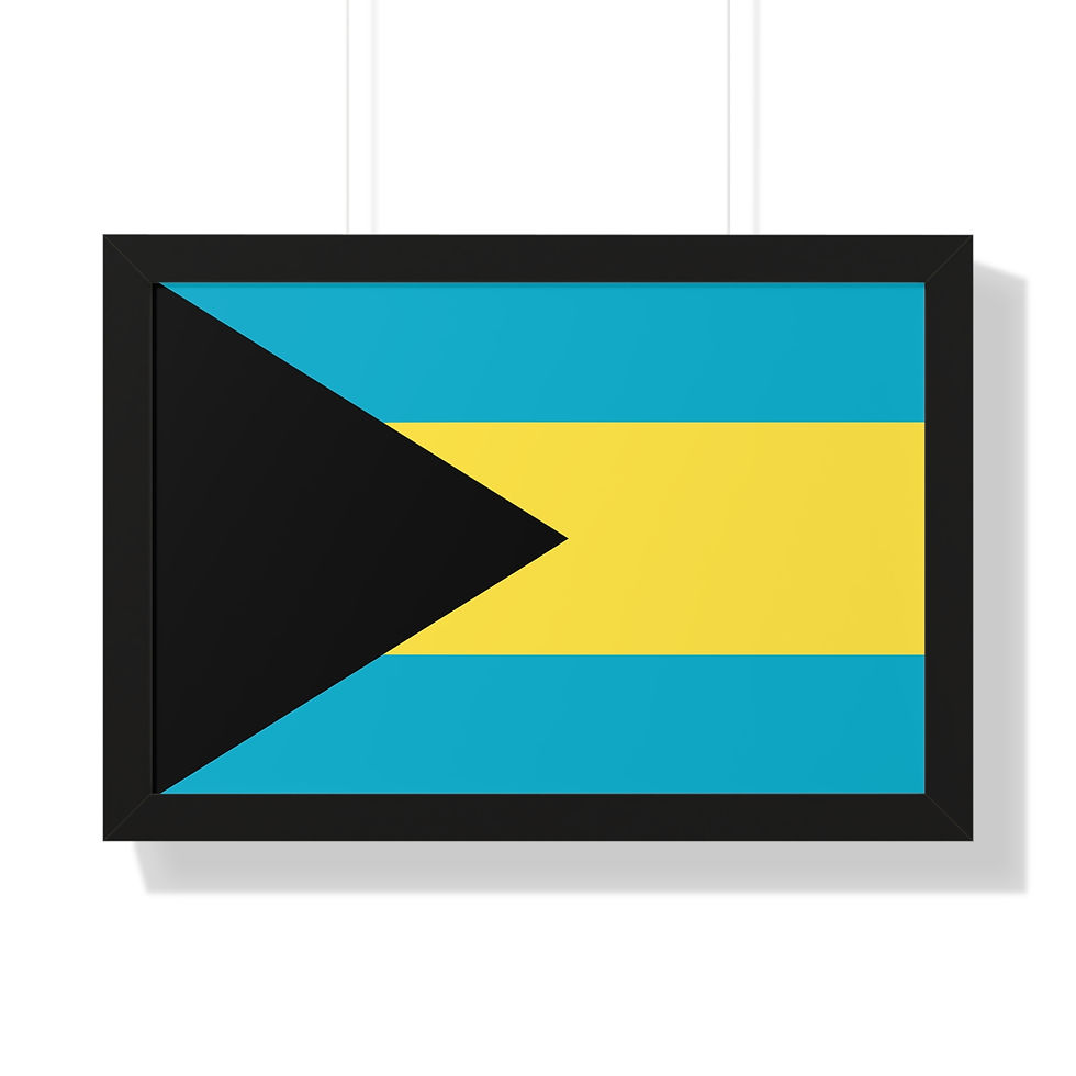 Thumbnail: Bahamas Wall Art Prints Framed Bahamas Poster Bahamas Flag Bahamas Independence