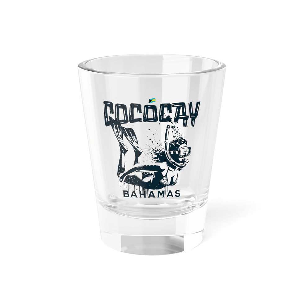 Thumbnail: Bahamas Souvenir Gift : CocoCay Bahamas Snorkeling Bahamas Shot Glass