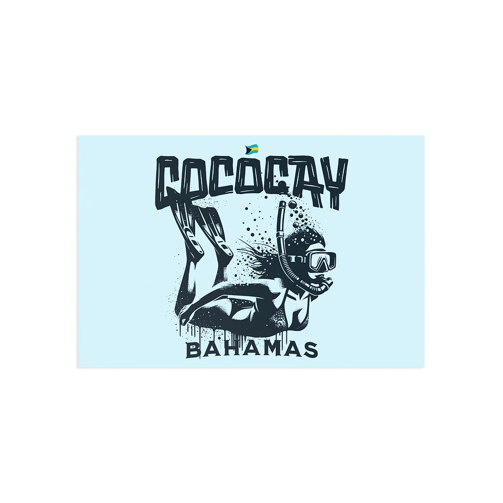 Thumbnail: Bahamas Postcard : CocoCay Bahamas Snorkeling : Bahamas Souvenir Gift