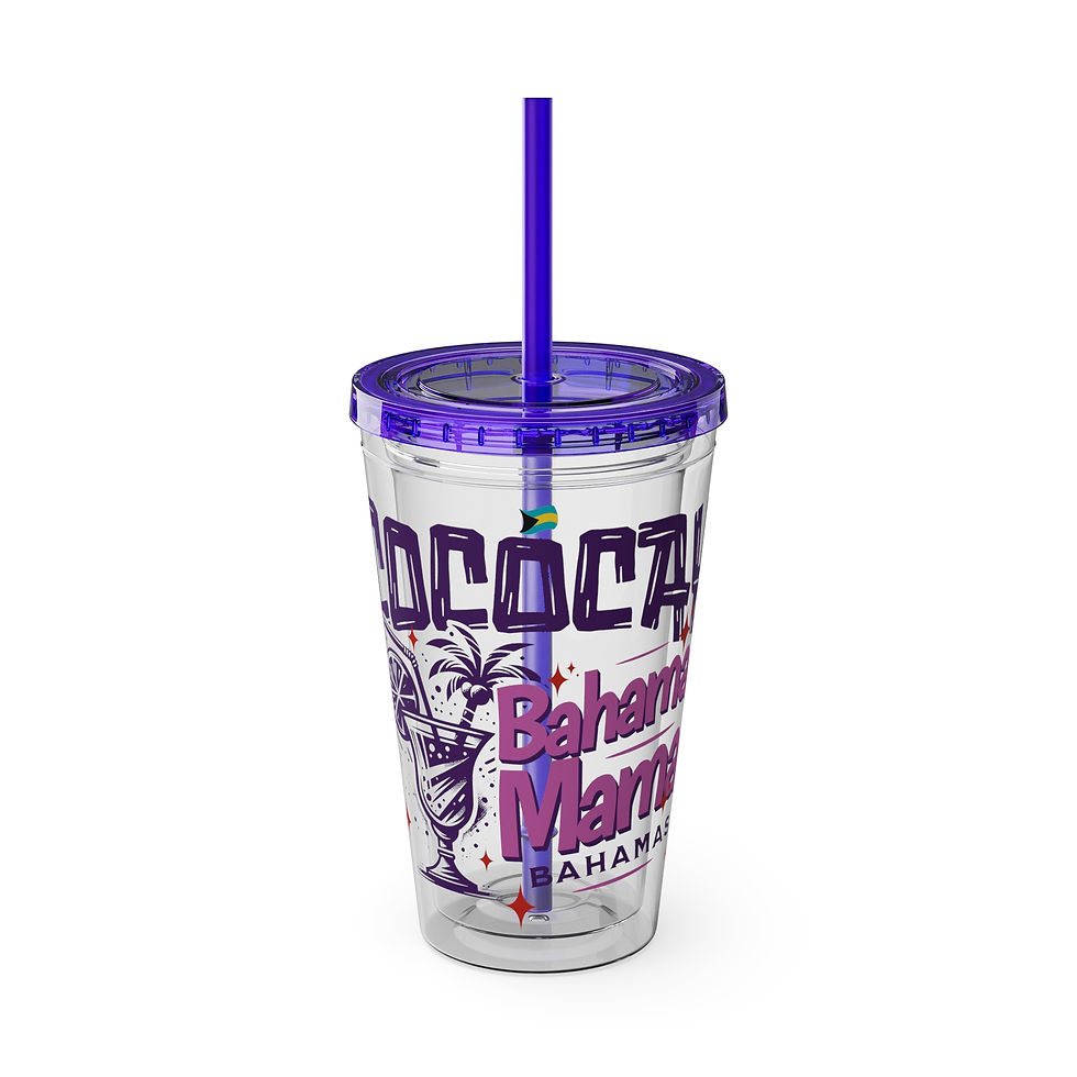 Bahamas Souvenir Gift : CocoCay Bahama Mama Bahamas Tumbler With Straw