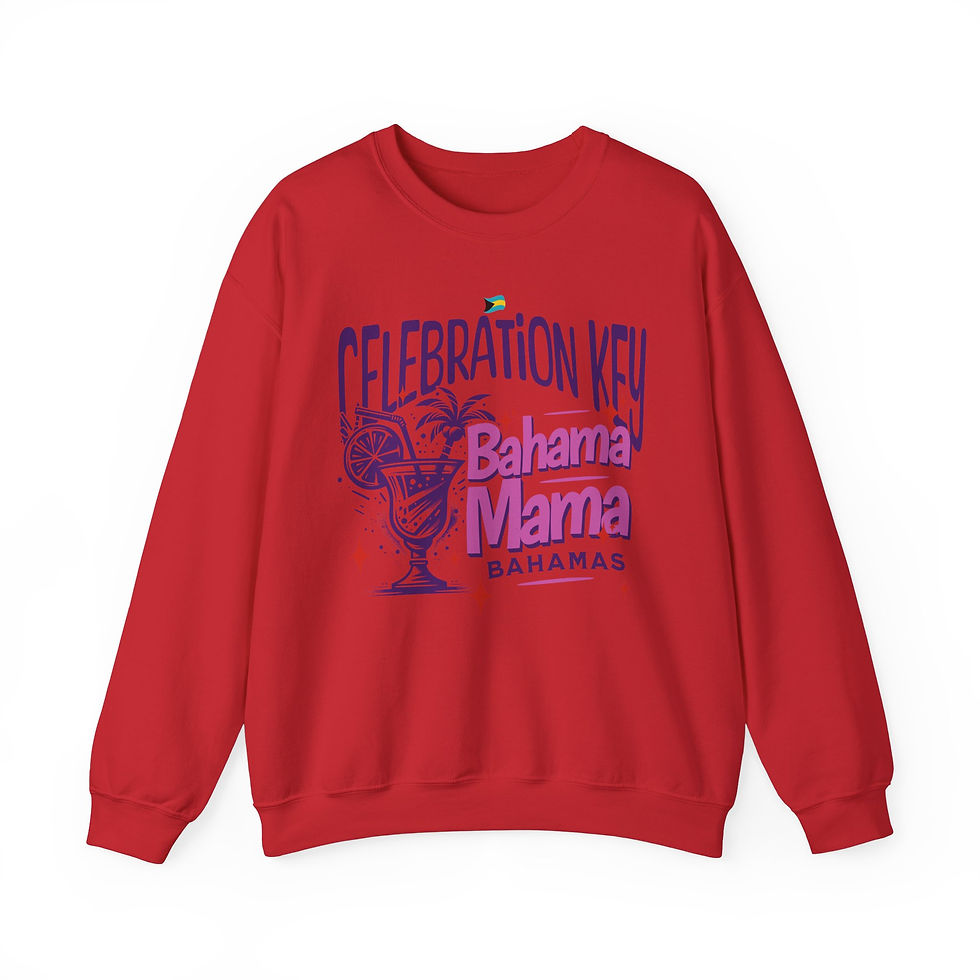 Thumbnail: Bahamas Souvenir Gift : Celebration Key Bahama Mama Unisex Bahamas Sweatshirt