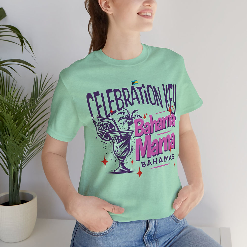 Thumbnail: Bahamas Souvenir Gift : Celebration Key Bahamas Bahama Mama Unisex Bahamas Shirt