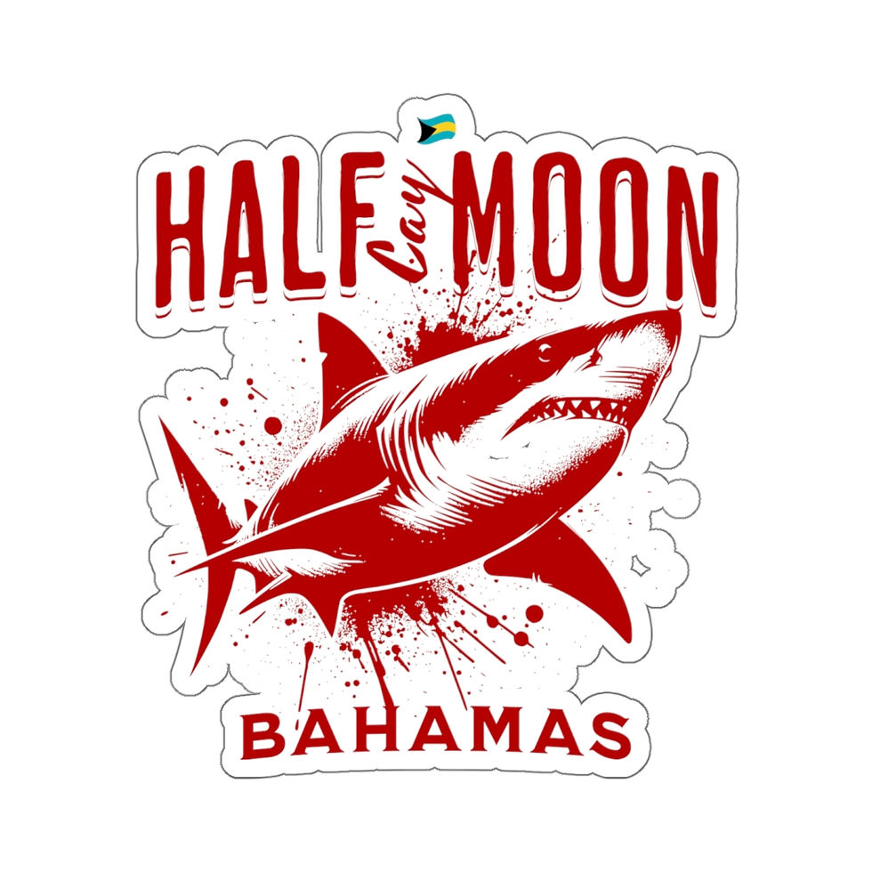 Thumbnail: Bahamas Souvenir Gift : Half Moon Cay Bahamas Shark Bahamas Sticker