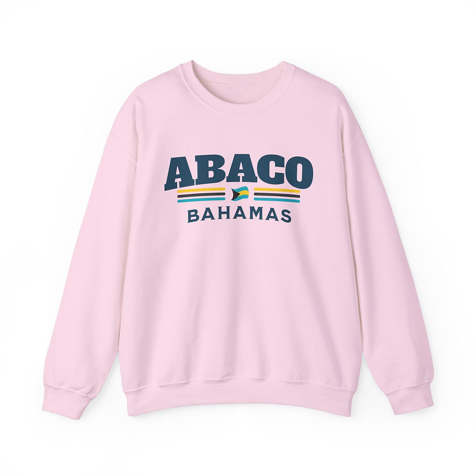 Thumbnail: Bahamas Souvenir Gift : Abaco Bahamas Flag Unisex Bahamas Sweatshirt